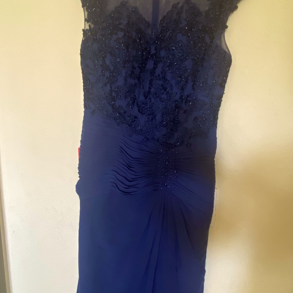 Dark blue formal gown